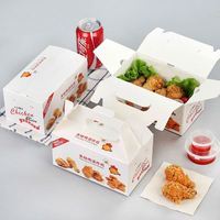 Boîtes à emporter pour frites, poulet frit, nuggets, emballage en papier pour frites
