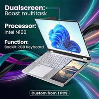 15,6 + 7 inch Intel Dual Screen zakelijke laptop 8GB 16GB 512GB 1TB SSD Notebook I7 Core 11e 12e generatie laptop computer