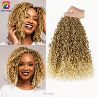 Perruques pour femmes, cheveux synthétiques, 8 pouces / 24 mèches, tresses au crochet Yanky Twist, petites boucles africaines, simplicité, fabrication à la machine, sans teinture