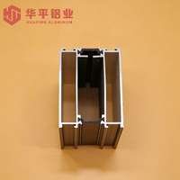 Profilé d'extrusion en aluminium à effet bois, cadre décoratif à rupture de pont thermique pour fenêtres et portes résidentielles à battants et coulissantes