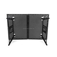 Table de camping portable en métal, petite table pliante pour le camping, table d'appoint pour la randonnée en plein air, barbecue, table de pique-nique légère et pliable
