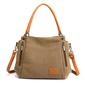 Sacs à main en toile grande capacité, sacs à bandoulière décontractés pour femmes, sacs multifonctions, sacs de travail pour femmes de bureau - Product Image 5