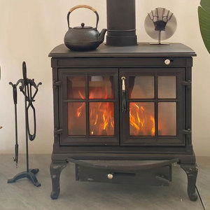 Poêle à <span class=keywords><strong>bois</strong></span> encastrable mural - Direct usine, prix compétitif, fabricant avec plus de 15 ans d'expérience, pour salon familial et cabane - Product Image 6