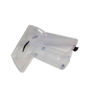 12-Gallon Transparent <b>Plastic</b> Storage Box with Thickened Handle Multi-Functional Toy Clothes Book Organizing <b>Crate</b> for Home Use - Product Image 6