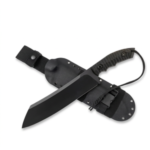 Couteau de camping multifonctionnel HK OEM DIY Pohl Ramb11 MK11 de haute qualité, forgé à la main en acier inoxydable D2, épaisseur 3,0 mm, 15 cm, G10 - Product Image 1