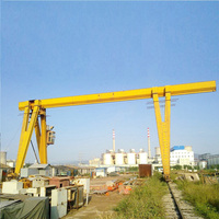 MH Type Single Girder Gantry Crane 5t 10t 12t 16t 20t 35ton Kecepatan yang Dapat Disesuaikan dengan Hoist Tali Kawat Listrik untuk Barang-Barang Kecil