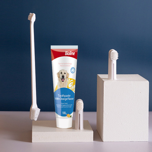 Kit dentaire 3-en-1 moderne en plastique écologique pour chats, saveur bœuf, brosse à dents et dentifrice, vente en gros usine - Product Image 4