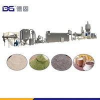 Double Extruded Electric Portable Breakfast Baby Infant Corn Grain Instant Cereal Nutrition Powder Food Making Machine Equipment