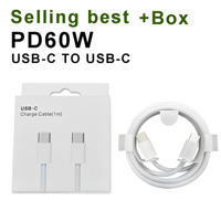 Cable USB C a USB C Cable cargador tipo C de 60W Cable de carga rápida para iPhone 16 15 Pro Max Samsung S24 S23