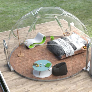 Estilo de lujo cúpula transparente casa <span class=keywords><strong>para</strong></span> Glamping Carpa/terraza/Hotel/estrella de la noche. - Product Image 2