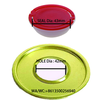 Canettes en étain à couvercle extractible pour huile d'olive, canettes en étain métallique 24mm 32mm 35mm 42mm