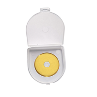 Lame de couteau rotatif SKS-7 dorée de 18 mm, manche en ABS, épaisseur de 0,3 mm, couteau utilitaire à changement rapide, marque personnalisée, pour l'artisanat et le bricolage