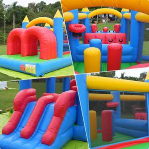 充气障碍物游戏场儿童室内室外生日派对礼物商业级商业租赁用 - Product Image 4