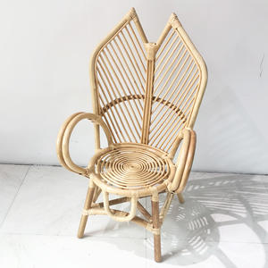 <span class=keywords><strong>Fauteuil</strong></span> à dossier haut en rotin tressé à la main de style <span class=keywords><strong>marocain</strong></span>, design créatif, fabrication indonésienne - Product Image 2