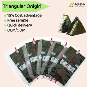 สาหร่ายอ่อนอบแห้งเกรด B ขนาด 21 ซม. สำหรับทำโอนิกิริ รูปสามเหลี่ยม ยี่ห้อ Jasonfood ออร์แกนิค บรรจุภัณฑ์สุญญากาศ แบบขายส่ง - Product Image 3
