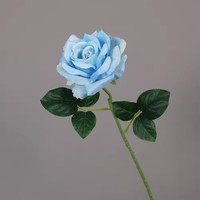 Vente en gros de tiges de roses artificielles en soie, longues tiges de roses artificielles pour bouquets de mariage, centre de table, arrangements floraux