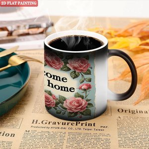 Heat Transfer Blank <b>Ceramic</b> <b>Mug</b> Frosted Black 11oz Color Changing Gift Cup - Product Image 5