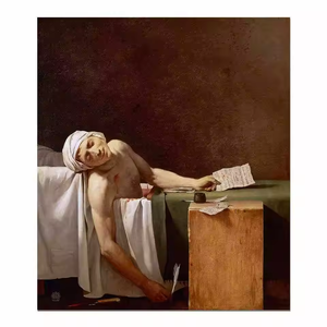 Suministros para Galerías de <span class=keywords><strong>Arte</strong></span>, Pintura al Óleo de Reproducción del Famoso Cuadro 'La Muerte de Jean-Paul Marat' de Estilo Neoclásico Francés, para Decoración - Product Image 1