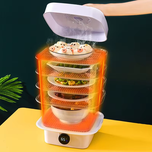 Wholesale Sanming Insulated Stackable Transparent Multi-layer Plastic Dust-Proof Food <strong>Cover</strong> for Leftover Food - Product Image 4