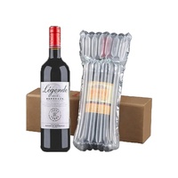 Vente d'usine coussin à bulles antichoc emballage de protection bouteille de vin gonflable sac de colonne d'air en plastique