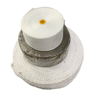 Ruban en fibre céramique blanche YEAFEEL YFCFT, isolation thermique réfractaire 1000°C, tissage uni 2-5µm, 20-50m, avec feuille d'aluminium ST