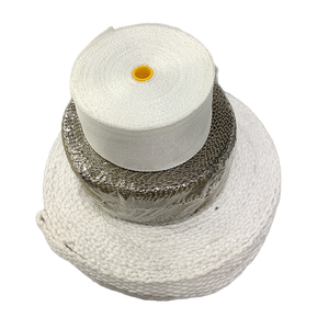<span class=keywords><strong>Cinta</strong></span> de Fibra Cerámica <span class=keywords><strong>Blanca</strong></span> TEJIDA PLANA de Aislamiento Térmico Refractario YEAFEEL YFCFT 1000C 2-5um con Lámina de Aluminio 20-50m ST - Product Image 5