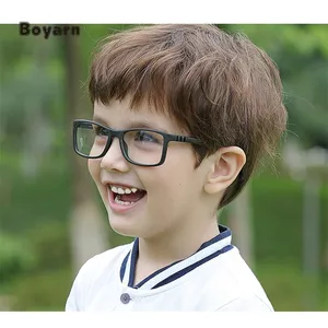 博雅恩儿童眼镜架柔性Tr90硅胶眼镜带挂绳近视光学眼镜架眼镜