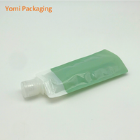 Sachets échantillons de 30 ml, 50 ml, 100 ml pour soins de la peau, gommage corporel liquide, poche en plastique avec bec verseur