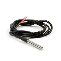 Capteur de température DS18B20 - Sonde thermique numérique étanche - Longueur du câble : 1 m