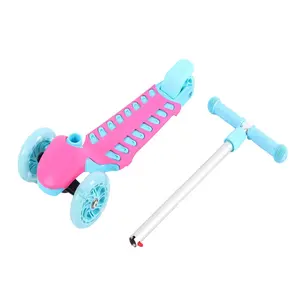 Günstiger Preis Dreirad Kinder Roller Spielzeug Fuß Roller für Jungen und Mädchen mit LED-Licht rad