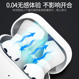 Funda para Airpods, cubierta interior de aluminio, película protectora con logotipo de Metal para auriculares Air 2 - Product Image 1