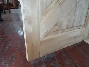 Bonita puerta de madera para el hogar, puerta de entrada principal Exterior, diseño de núcleo sólido, pivote moderno