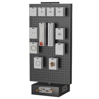Support de Présentation Rotatif de Petite Taille pour Cellules de Batterie de Qualité Supérieure, Vente Directe d'Usine, avec Crochets