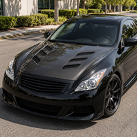 Capot avant en fibre de carbone style KZ pour Infiniti G37 berline 4 portes 2008-2013, kit de carrosserie de remplacement, panneau de carrosserie extérieur