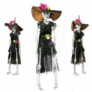 Halloween jour de la mort décor femme squelette fantôme en jupe maison hantée fête suspendus accessoires en plastique modèle ARW17-2 - Product Image 1