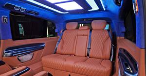 Canapé-lit de luxe pour voiture, utilisé pour la conversion de véhicule avec fonction coulissante et accoudoir central, sièges couchants pour bus - Product Image 6