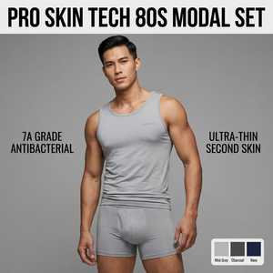 SOPHIEYEN - Conjunto <span class=keywords><strong>de</strong></span> Bóxers y Calzoncillos <span class=keywords><strong>de</strong></span> Punto Sin Costuras para Hombre, Tecnología Pro Skin 80S Modal, <span class=keywords><strong>Segunda</strong></span> Piel, Antibacteriano, Secado Rápido, Ropa Interior Personalizada - Product Image 2