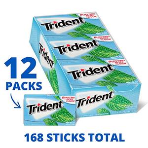 Kẹo Cao Su Không Đường <span class=keywords><strong>Trident</strong></span> Mint Bliss-Với Xylitol - 12 Gói (Tổng Cộng 168 Miếng) - Product Image 3