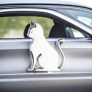 MZLH Modelo 001 Adhesivo Metálico para Coche con Diseño de Gato, Emblema de Mascota de Dibujos Animados, Impermeable, Autoadhesivo, Cubre Arañazos, de un Solo Uso - Product Image 4