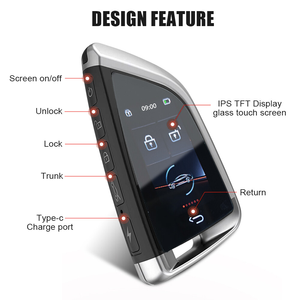 Phổ xe từ xa phím sửa đổi cho BMW lưỡi phong cách <span class=keywords><strong>LCD</strong></span> cảm ứng chìa khóa thông minh với tìm thấy của tôi OBD Tracker - Product Image 2