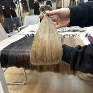 <span class=keywords><strong>Capelli</strong></span> Russi di Alta Qualità Europei Naturali Marroni con Cuticole Allineate, <span class=keywords><strong>Capelli</strong></span> Castani Chiari con Punta a K - Product Image 6