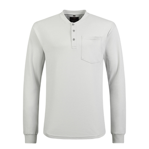 مخصص تصنيع المعدات الأصلية لحام قوس فلاش واقية فر القطن العمل كهربائي صناعي ملابس العمل حجم ل ، قميص هينلي - Product Image 5