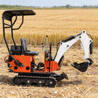 Mini-excavatrice sur chenilles de 0,8 tonne pour la chaîne d'approvisionnement mondiale, micro-excavatrice à vendre, pièces d'excavatrice certifiées de qualité