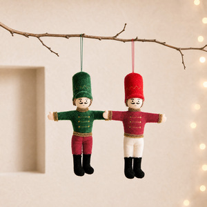 Decorazione Natalizia All'ingrosso: <span class=keywords><strong>Soldatino</strong></span> <span class=keywords><strong>Schiaccianoci</strong></span> in Tessuto, Bambola di Peluche, Ciondolo da Appendere per Albero di Natale, Decorazione per Feste Natalizie - Product Image 4