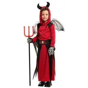 Disfraces de Diablo con Cuernos Rojos para Niños y Niñas, Disfraces de Halloween para Niños, 4ourcostumes - Product Image 4