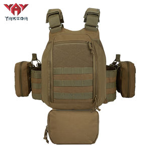 Yakeda 1000D Chaleco tattico pesato con piastra Tatico portante Molle giubbotti tattici per attrezzature tattiche di difesa personale - Product Image 4