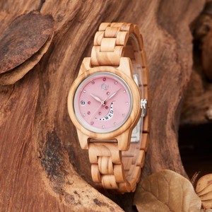 Orologio da Polso da Donna 2026 Nuovo Modello Sette <span class=keywords><strong>Stelle</strong></span> Accompagnano la Luna, in Legno, Leggero, con Calendario, al Quarzo, Quadrante Piccolo Unico per Ragazza - Product Image 4