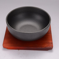 Bol de Bibimbap coréen en fonte épaisse bol de nourriture coréen japonais pour pot de fer brut domestique pour produit de casseroles de cuisinière à Induction