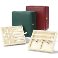Boîte à bijoux DIGU avec fermeture à glissière, fermoir tête de lion, plateau amovible pour bagues, colliers, bracelets, organiseur portable