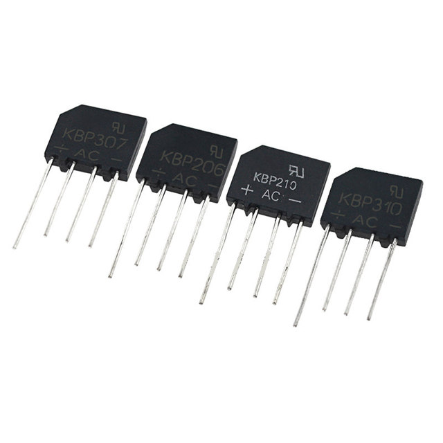 New original spot KBP206 KBP210 KBP307 KBP310 KBP410 straight plug flat bridge rectifier bridge bridge rectifier